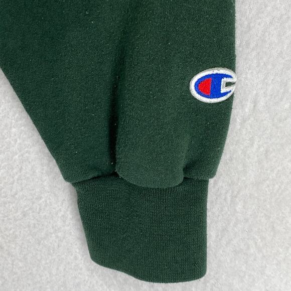 GEORGE MASON UNIVERSITY Hoodie Adult M CHAMPION Patriots Fairfax VA Green - Picture 6 of 11